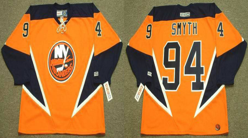2019 Men New York Islanders #94 Smyth orange CCM NHL jersey
